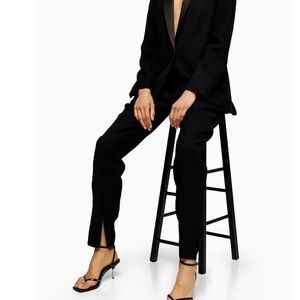 Topshop Split Hem Cigarette Pants